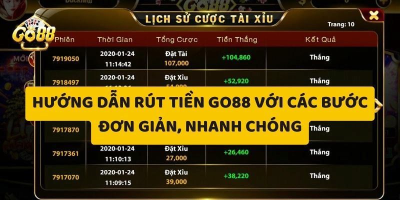 Bí kíp rút tiền Go88 bằng thẻ cào trong tích tắc