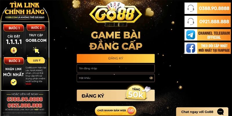 Tham gia đăng ký ngay để tải app Go88